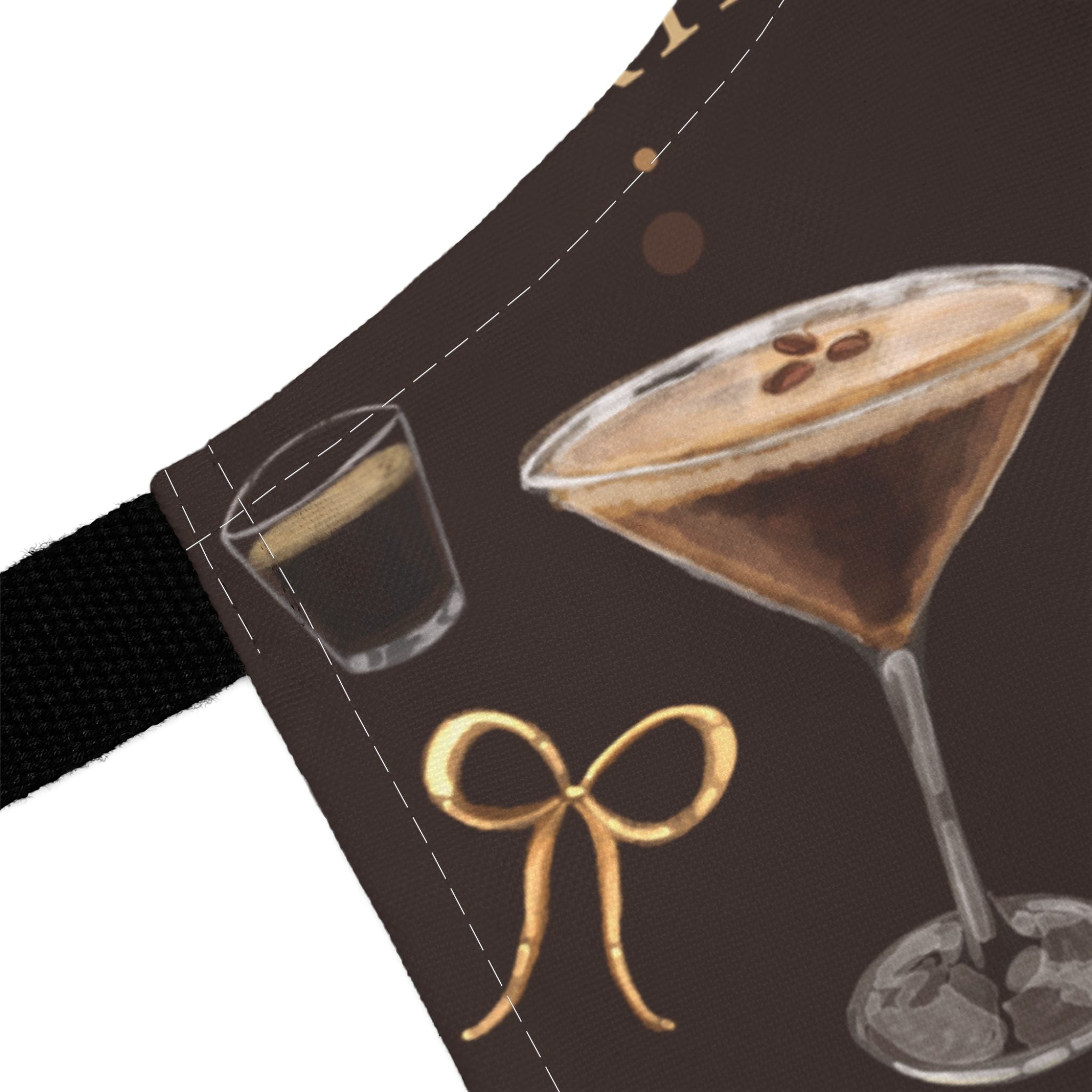 Espresso Martini Apron — Dark Brown Espresso Collection Inspired Design