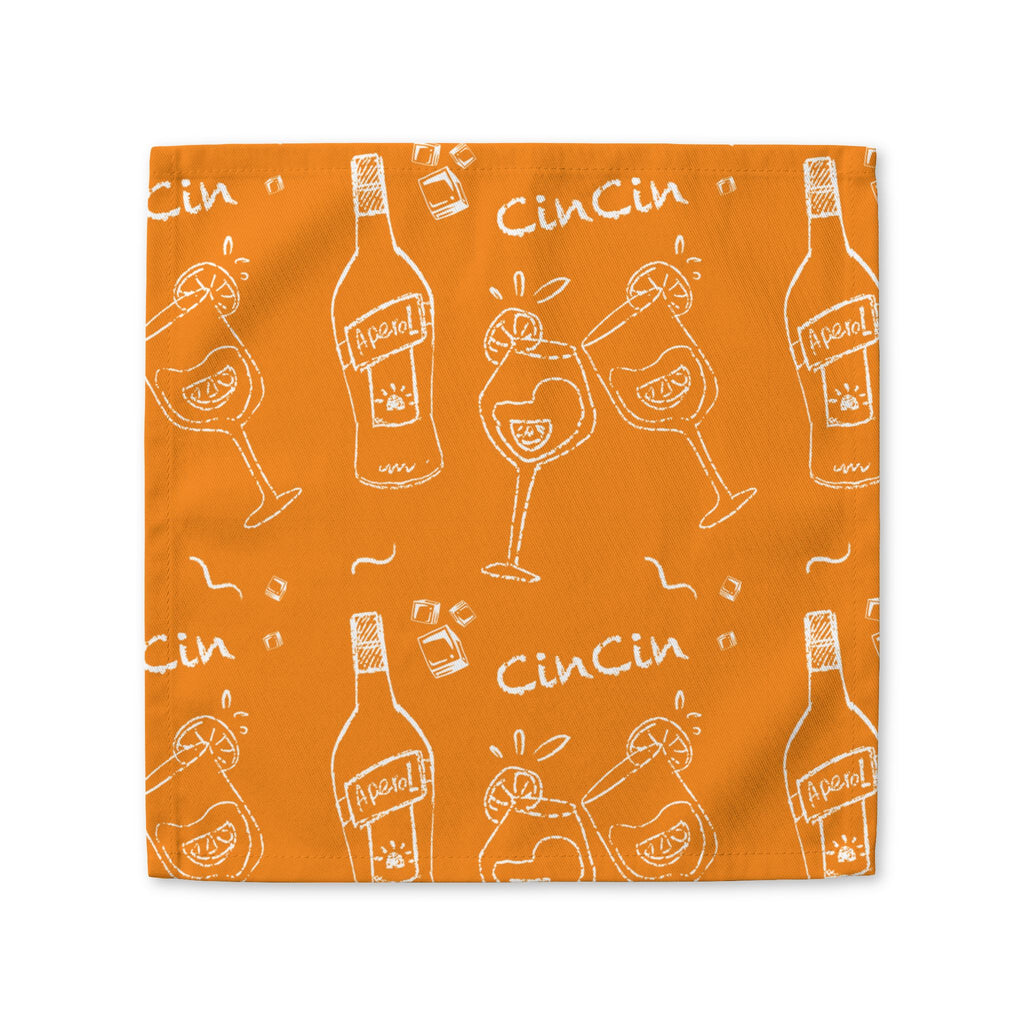 Cin Cin Napkin — Orange Cotton Twill Napkin