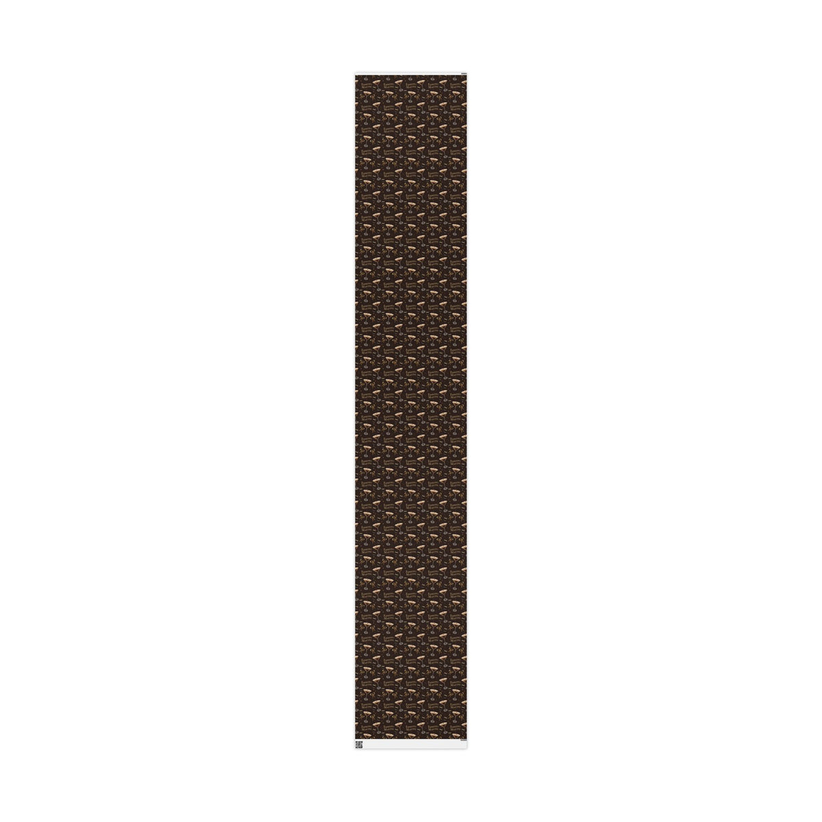 Espresso Martini Wrapping Paper Roll — Dark Brown Espresso Collection Inspired Design