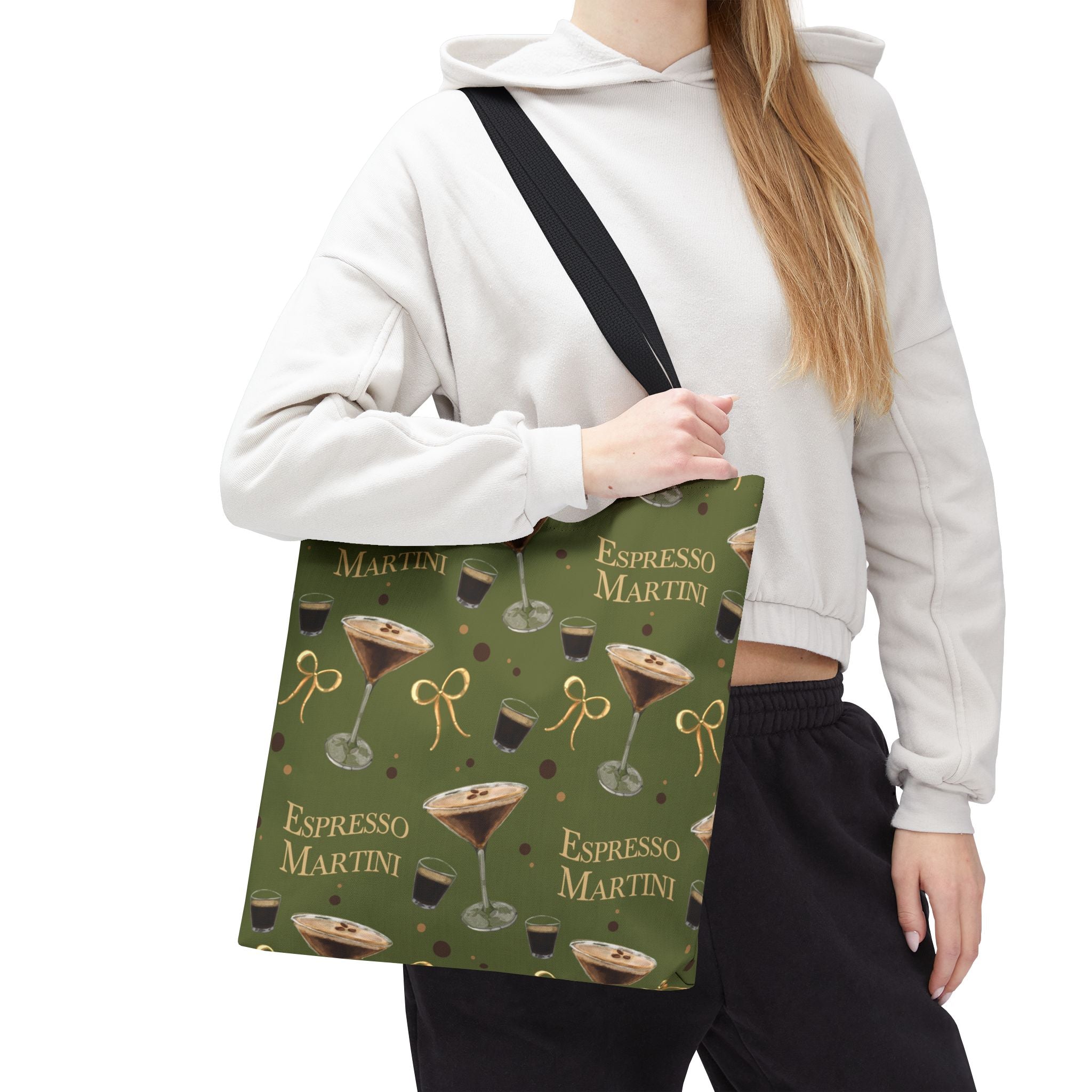 Espresso Martini Tote Bag — Olive Green Espresso Collection Inspired Design