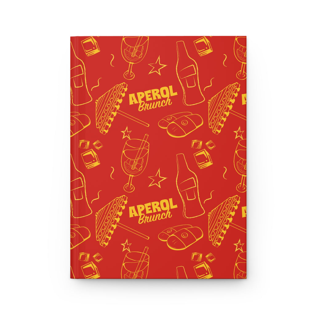 Aperol Brunch Hardcover Journal – Red Aperol Inspired Design