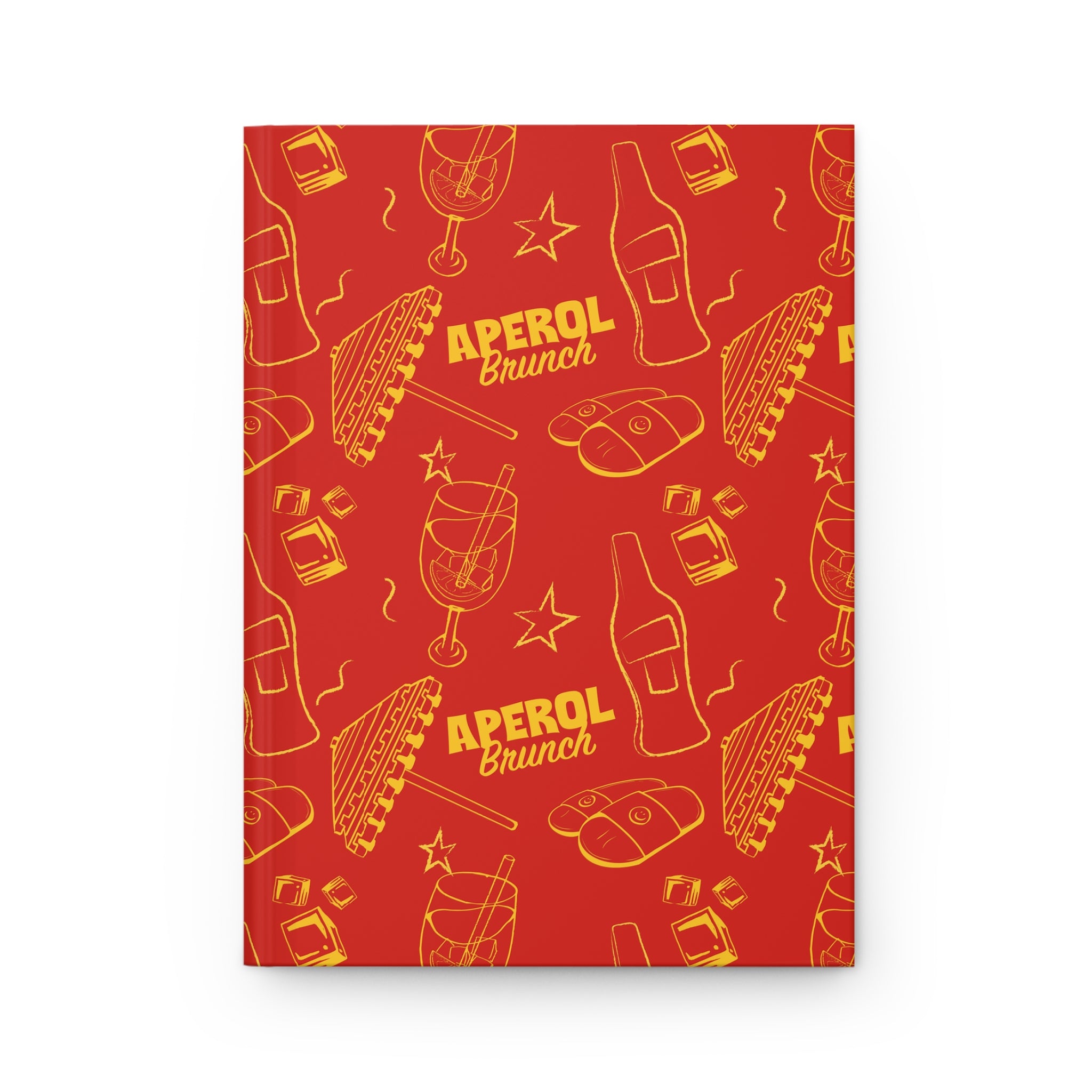 Aperol Brunch Hardcover Journal – Red Aperol Inspired Design
