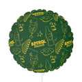 Aperol Brunch 11" Round Foil Balloon — Green Brunch Collection Inspired Design