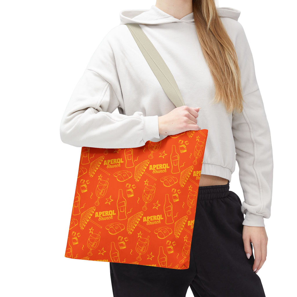 Aperol Brunch Tote Bag — Orange and Yellow Brunch Collection Inspired Design