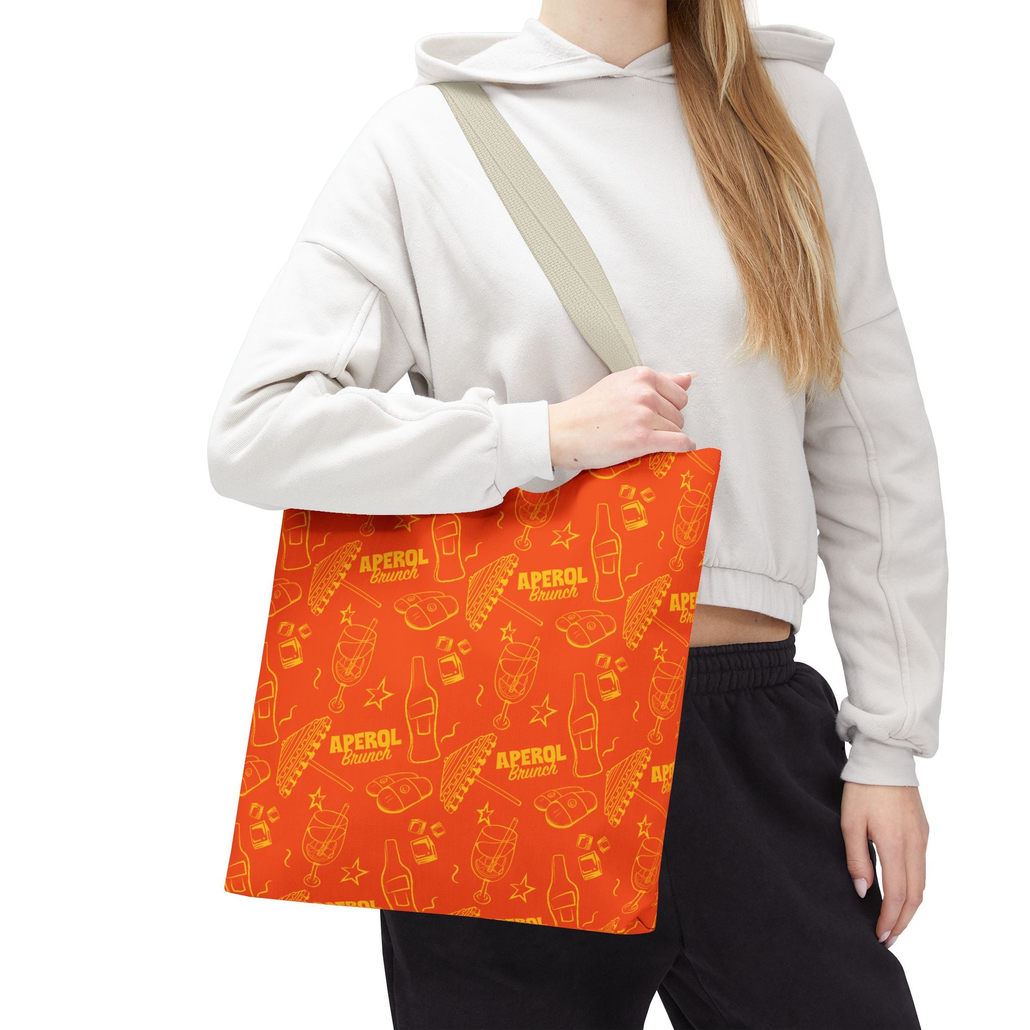 Aperol Brunch Tote Bag — Orange and Yellow Brunch Collection Inspired Design