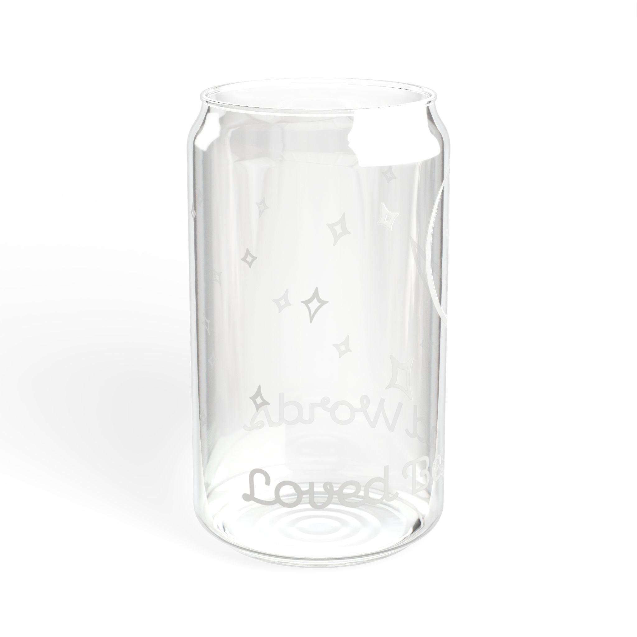 Moon & Stars 16oz Sipper Glass – Celestial Gift for Her | Loved Beyond Words