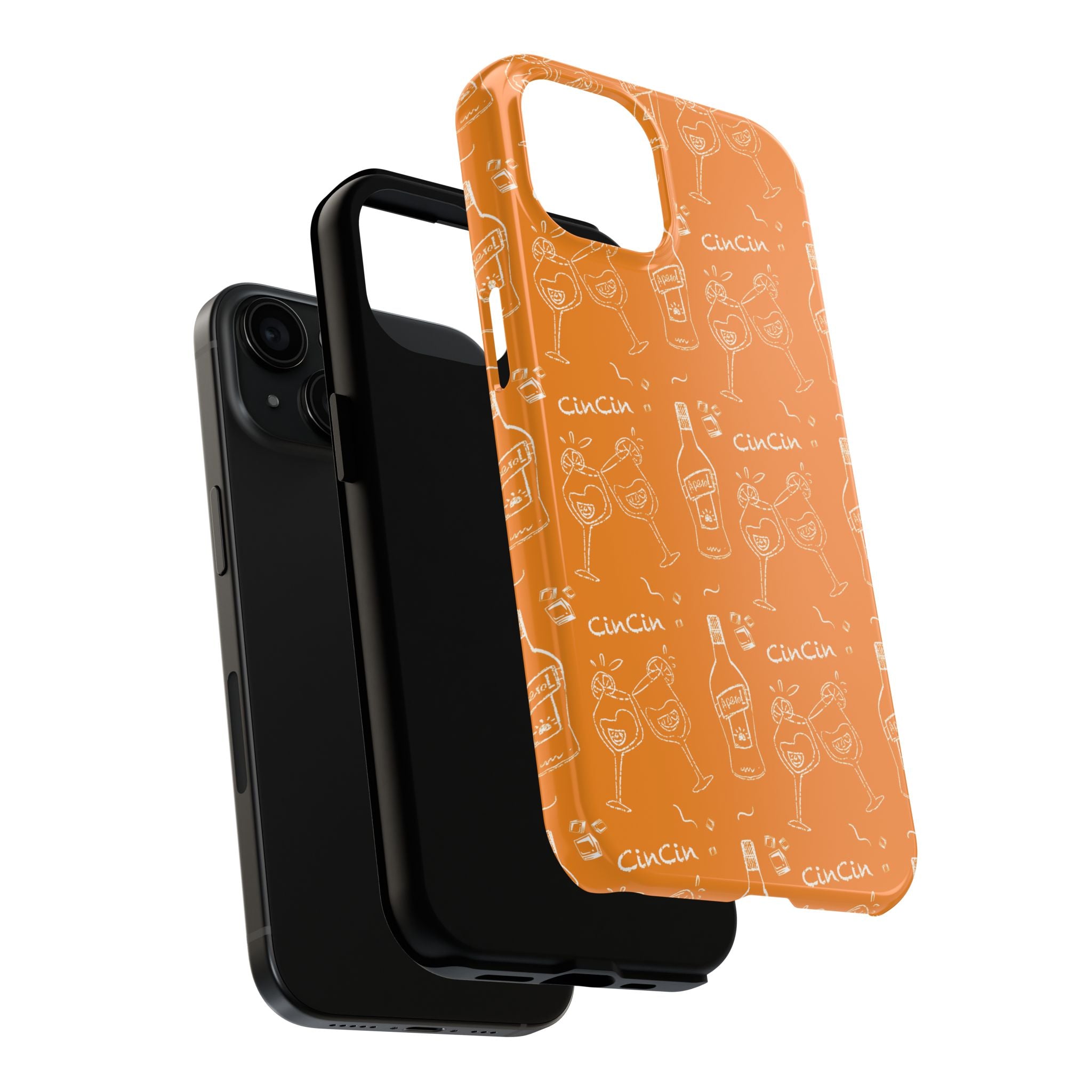 Cin Cin Spritz Tough Phone Case — Orange Citrus Cocktail Pattern