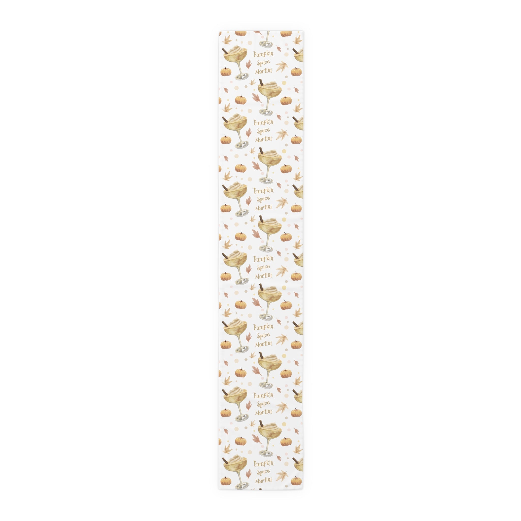 Pumpkin Spice Martini Table Runner — White Pumpkin Collection Inspired Design