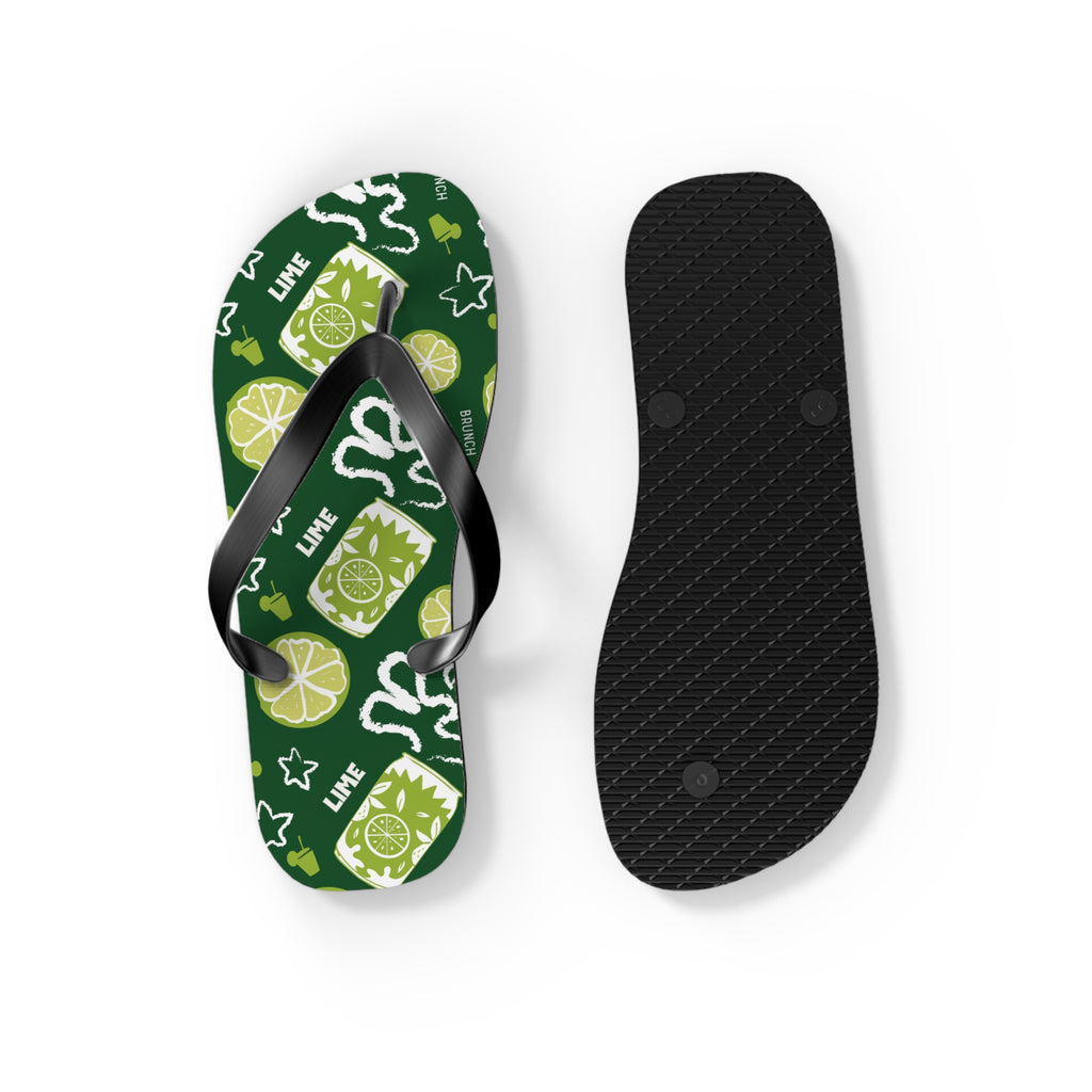 Lime Fruit Brunch Flip Flops – Lime Brunch Collection Inspired Design