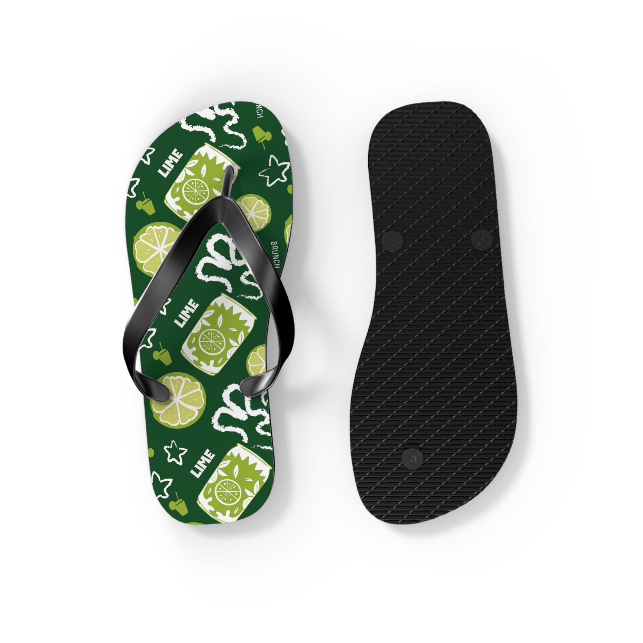 Lime Fruit Brunch Flip Flops – Lime Brunch Collection Inspired Design