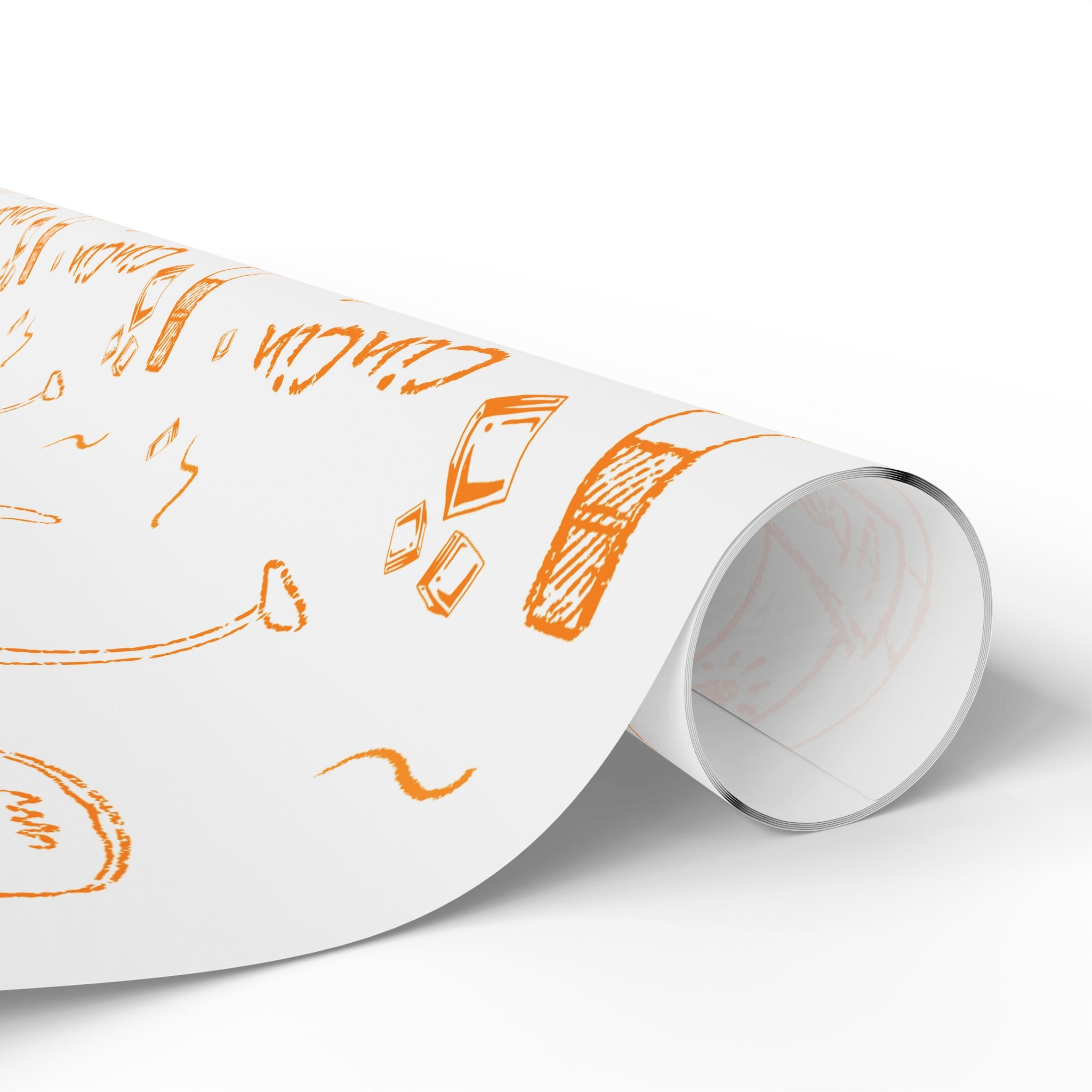 Cin Cin Peel Wrapping Paper Roll — White Cin Cin Brunch Collection Inspired Design