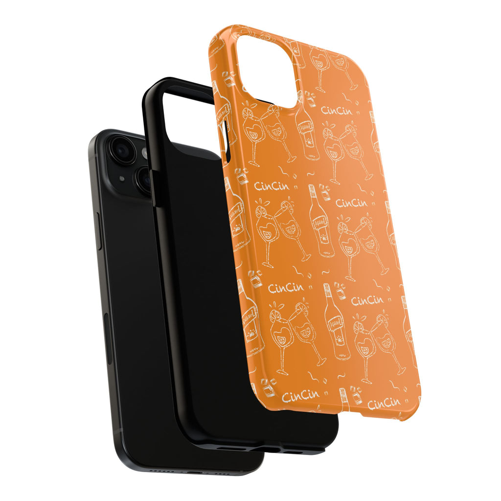 Cin Cin Spritz Tough Phone Case — Orange Citrus Cocktail Pattern