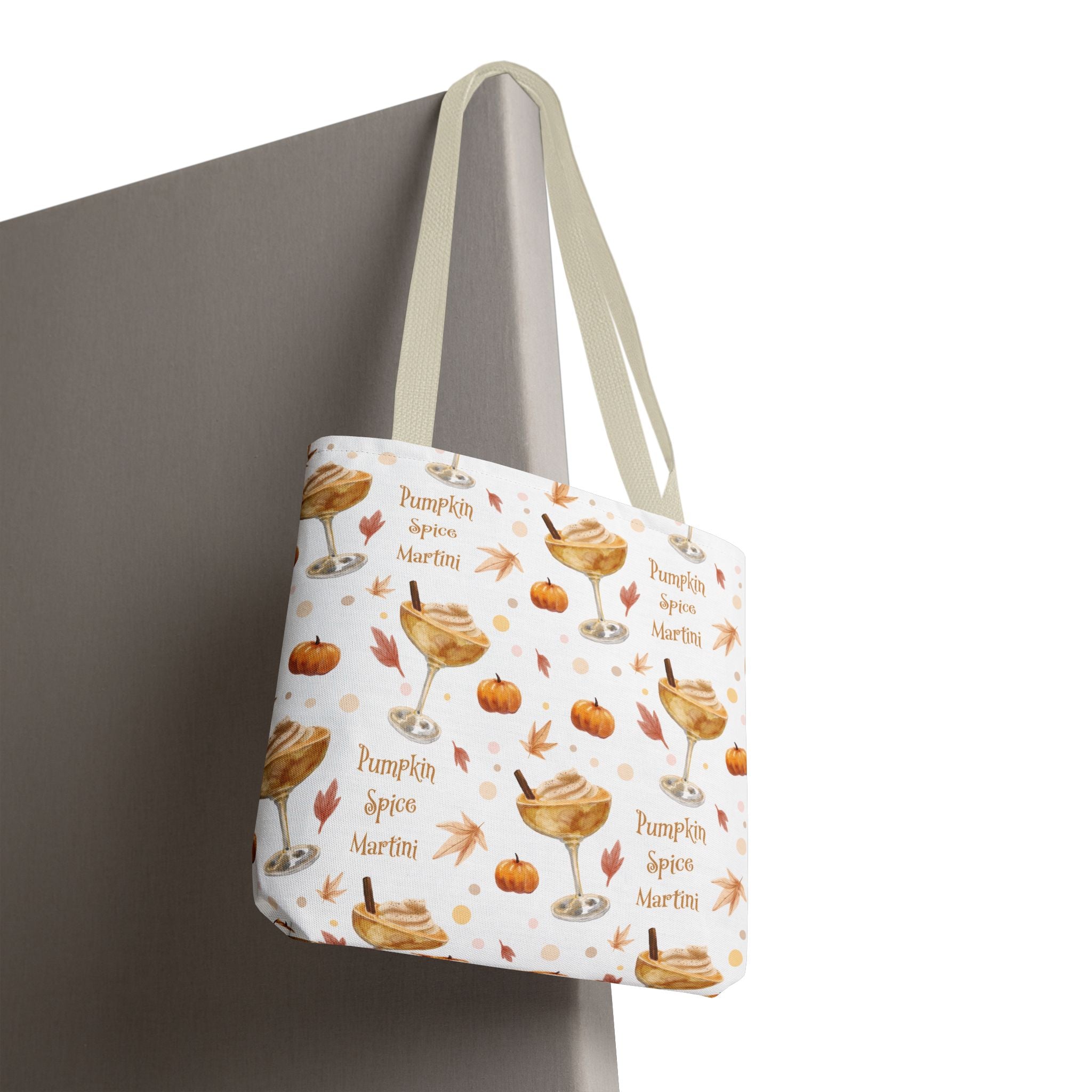 Pumpkin Spice Martini Tote Bag — White Pumpkin Collection Inspired Design
