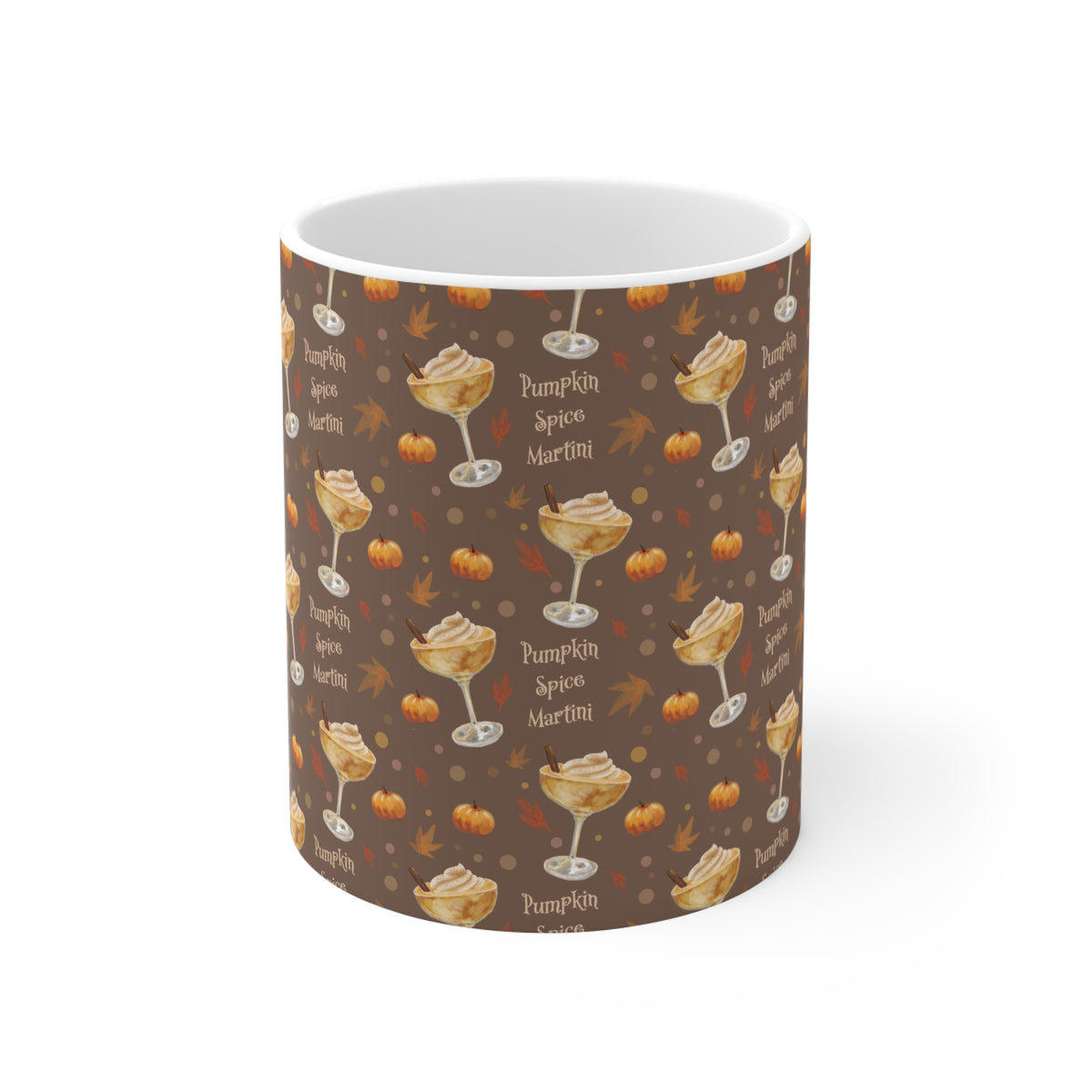 Pumpkin Spice Martini 11oz Mug — Brown Pumpkin Collection Inspired Design