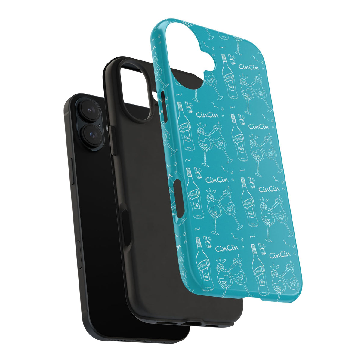 Cin Cin Spritz Tough Phone Case — Turquoise CinCin Brunch Collection Inspired Design