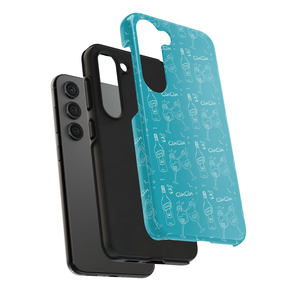 Cin Cin Spritz Tough Phone Case — Turquoise CinCin Brunch Collection Inspired Design