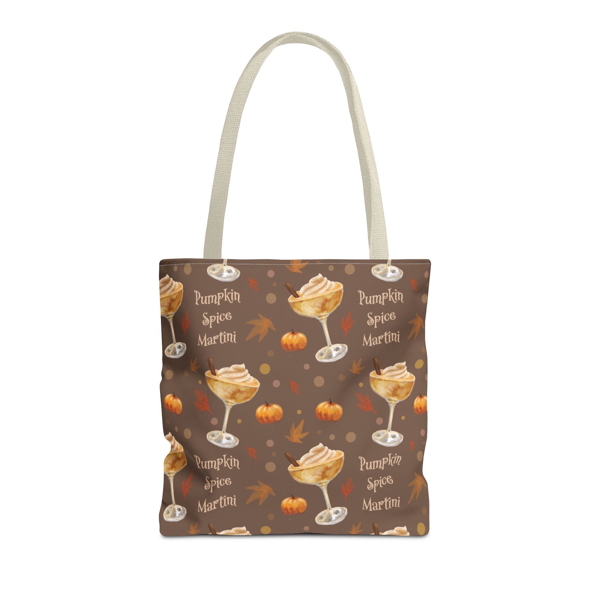 Pumpkin Spice Martini Tote Bag — Brown Pumpkin Collection Inspired Design