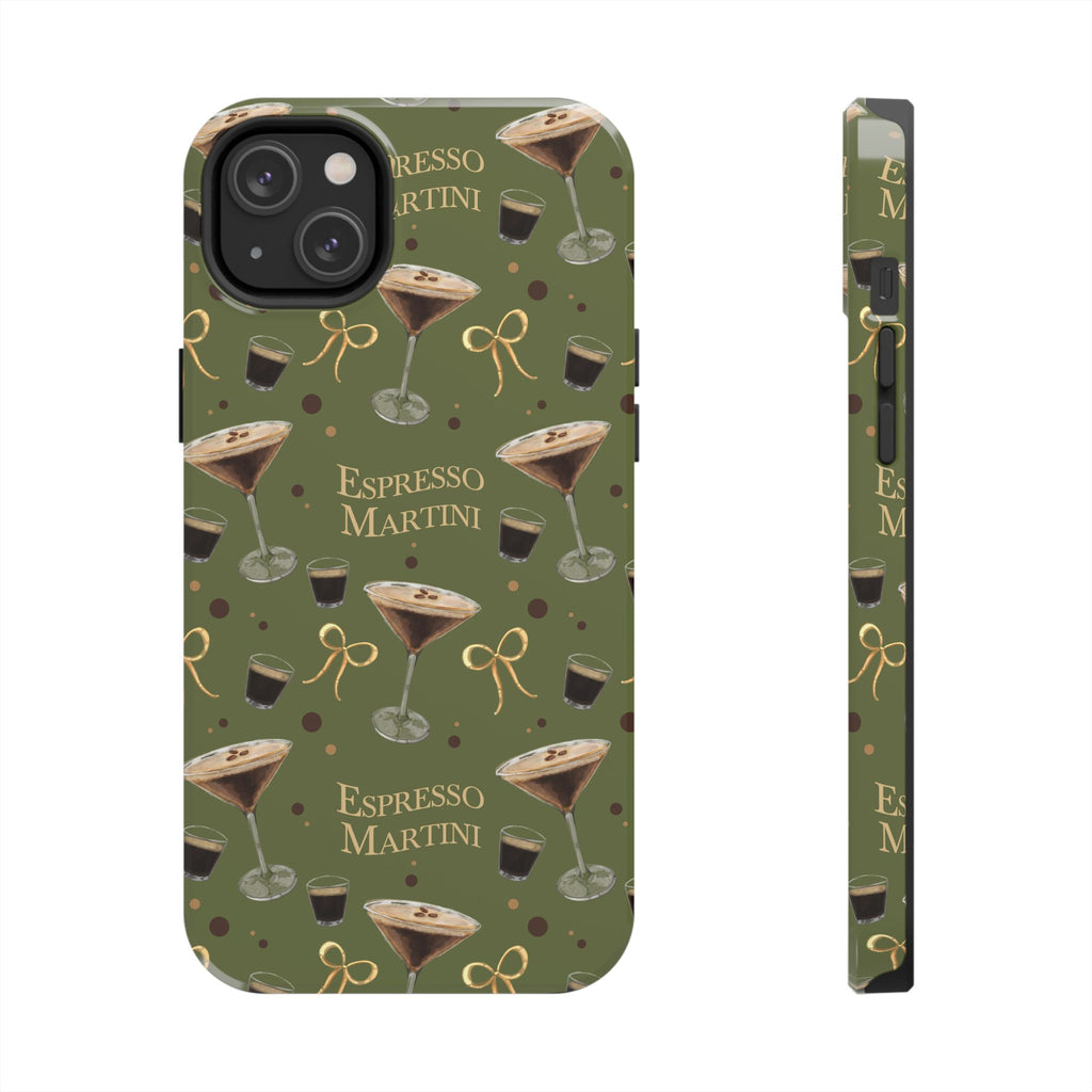 Espresso Martini Tough Phone Case — Olive Green Espresso Collection Inspired Design