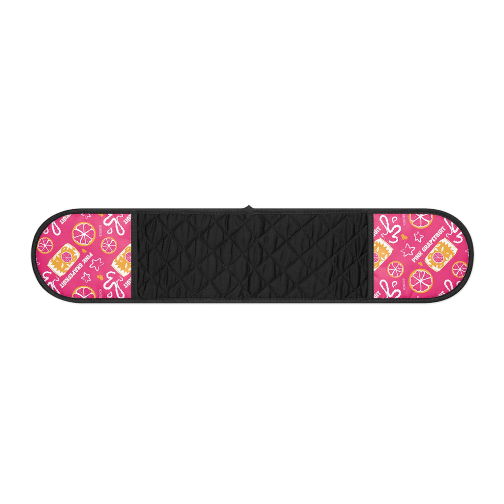 Pink Citrus Oven Mitt Set — Mediterranean Kitchen Decor