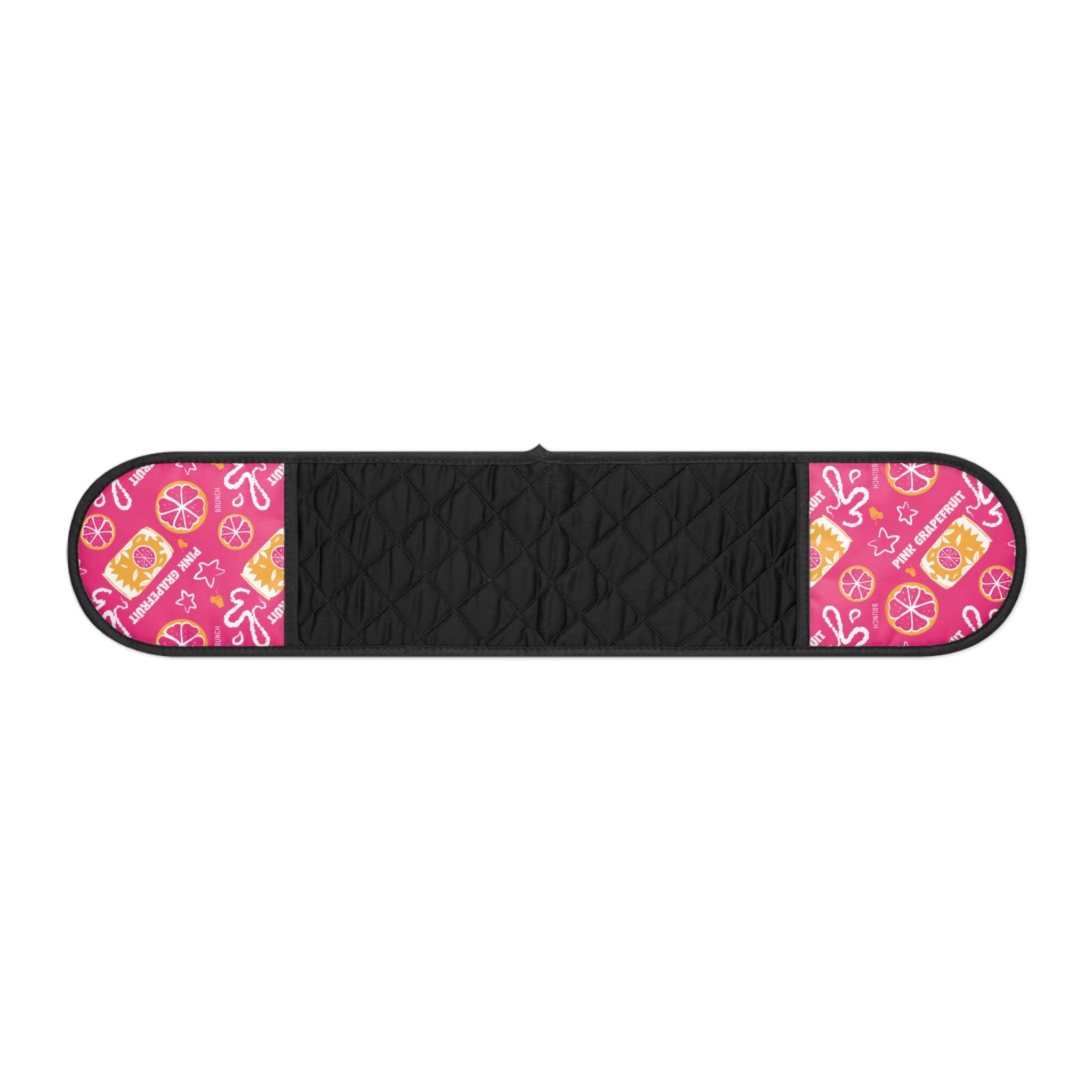 Pink Citrus Oven Mitt Set — Mediterranean Kitchen Decor
