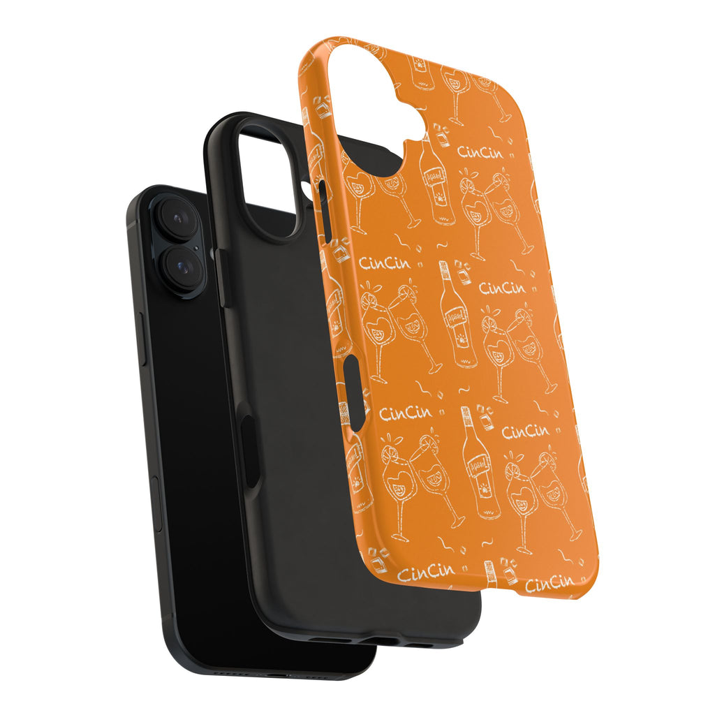 Cin Cin Spritz Tough Phone Case — Orange Citrus Cocktail Pattern
