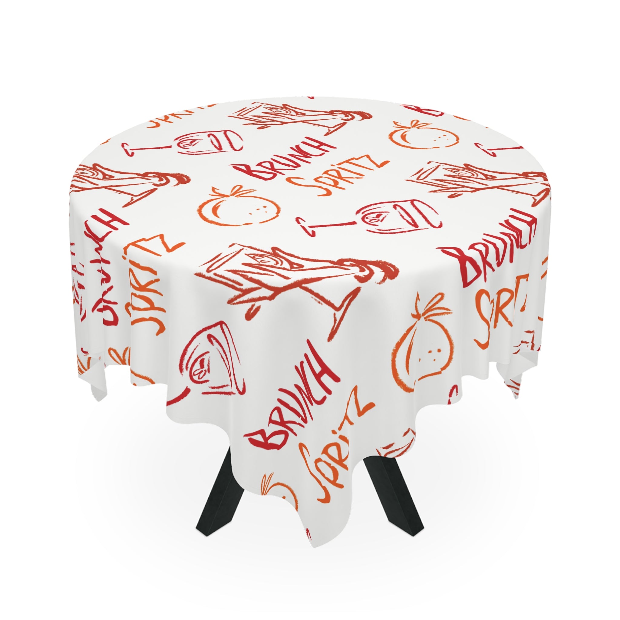 Brunch Spritz Tablecloth — White Brunch Collection Inspired Design