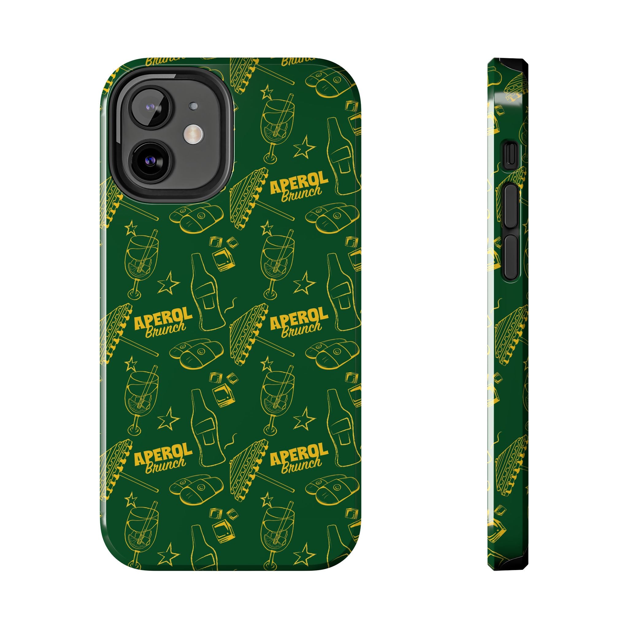 Aperol Brunch Tough Phone Case — Green Aperol Inspired Cover