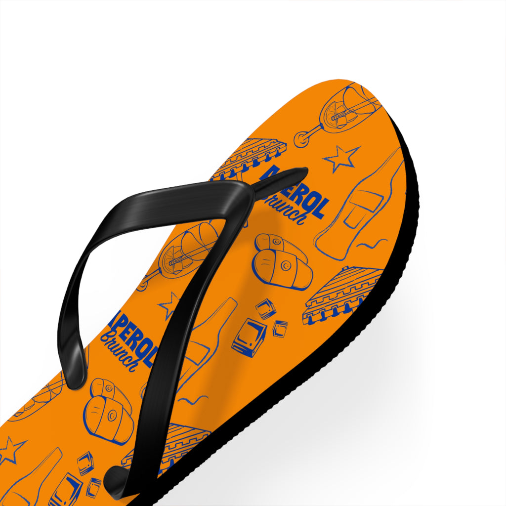 Aperol Spritz Flip Flops — Orange Brunch Collection Inspired Design