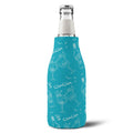 Cin Cin Zip-Up Bottle Cooler Sleeve - Turquoise Cin Cin Brunch Collection Inspired Design