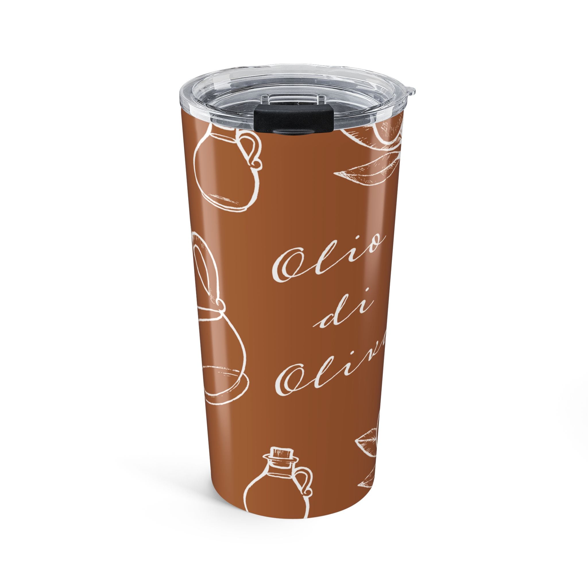 Olive Oil Pattern 20oz Tumbler | Italian Vibes Travel Mug
