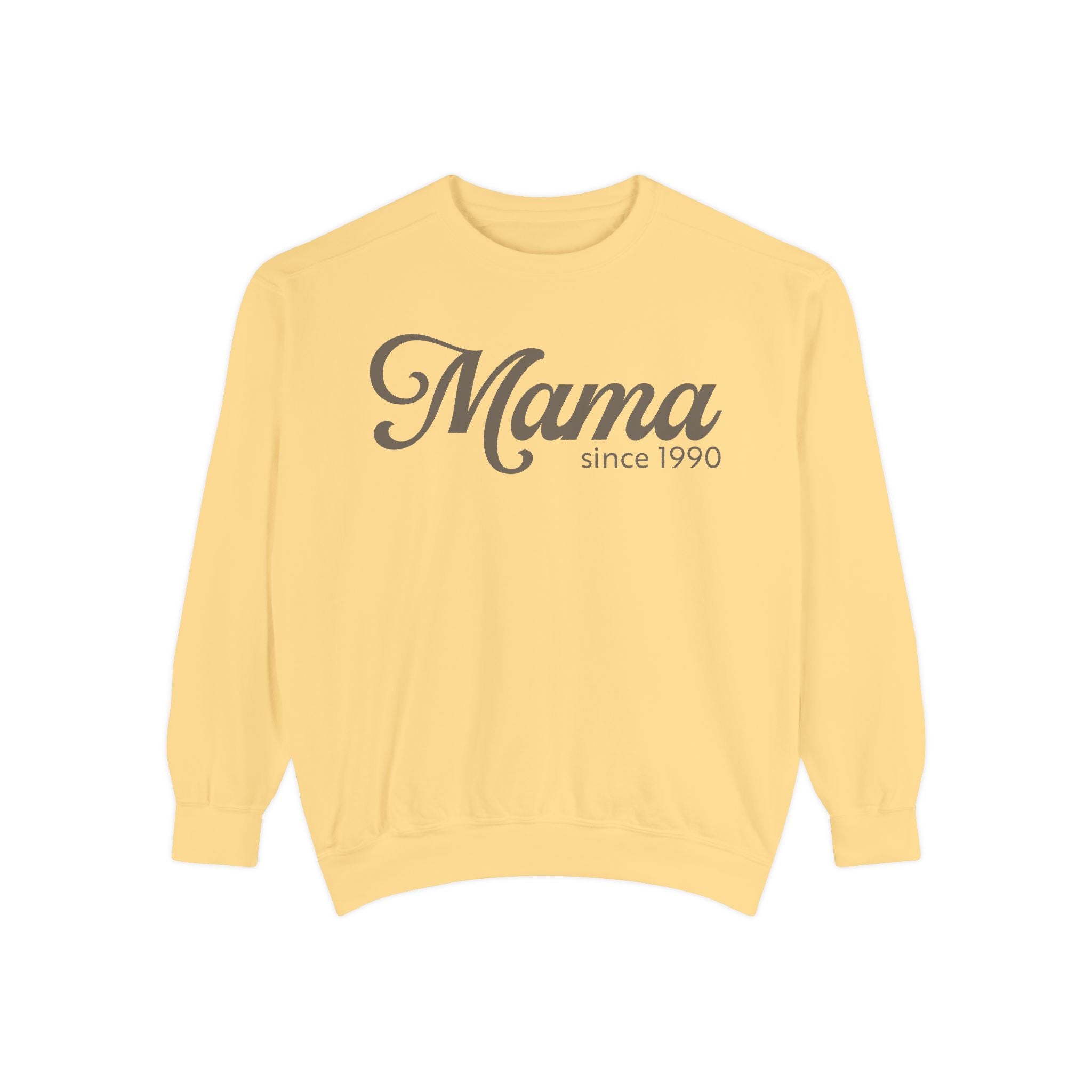 Mama Since 1990 Sweatshirt – Vintage Mom Crewneck Sweatshirt | Minimal Mama Gift for Mother’s Day