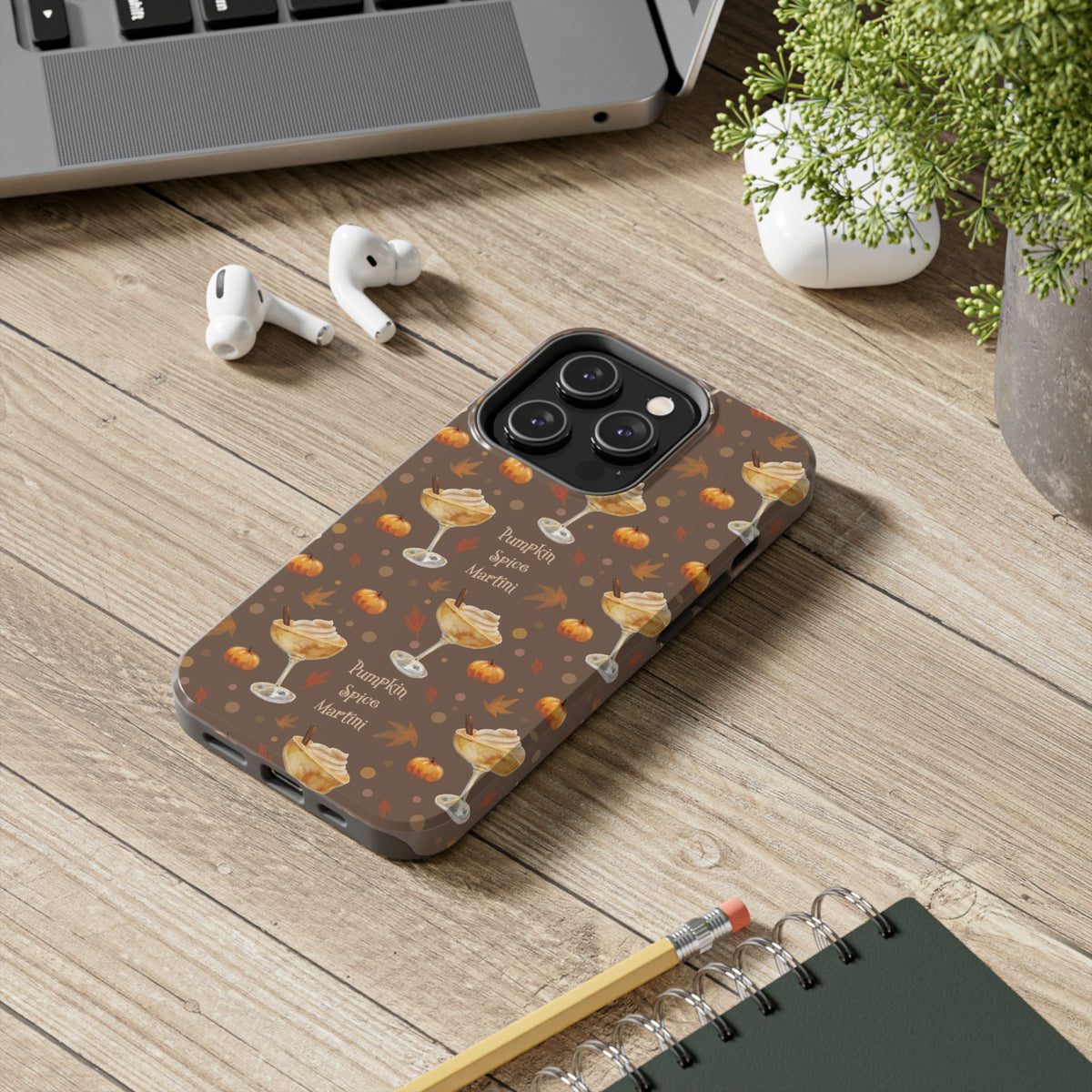 Pumpkin Spice Martini Tough Phone Case — Brown Pumpkin Collection Inspired Design
