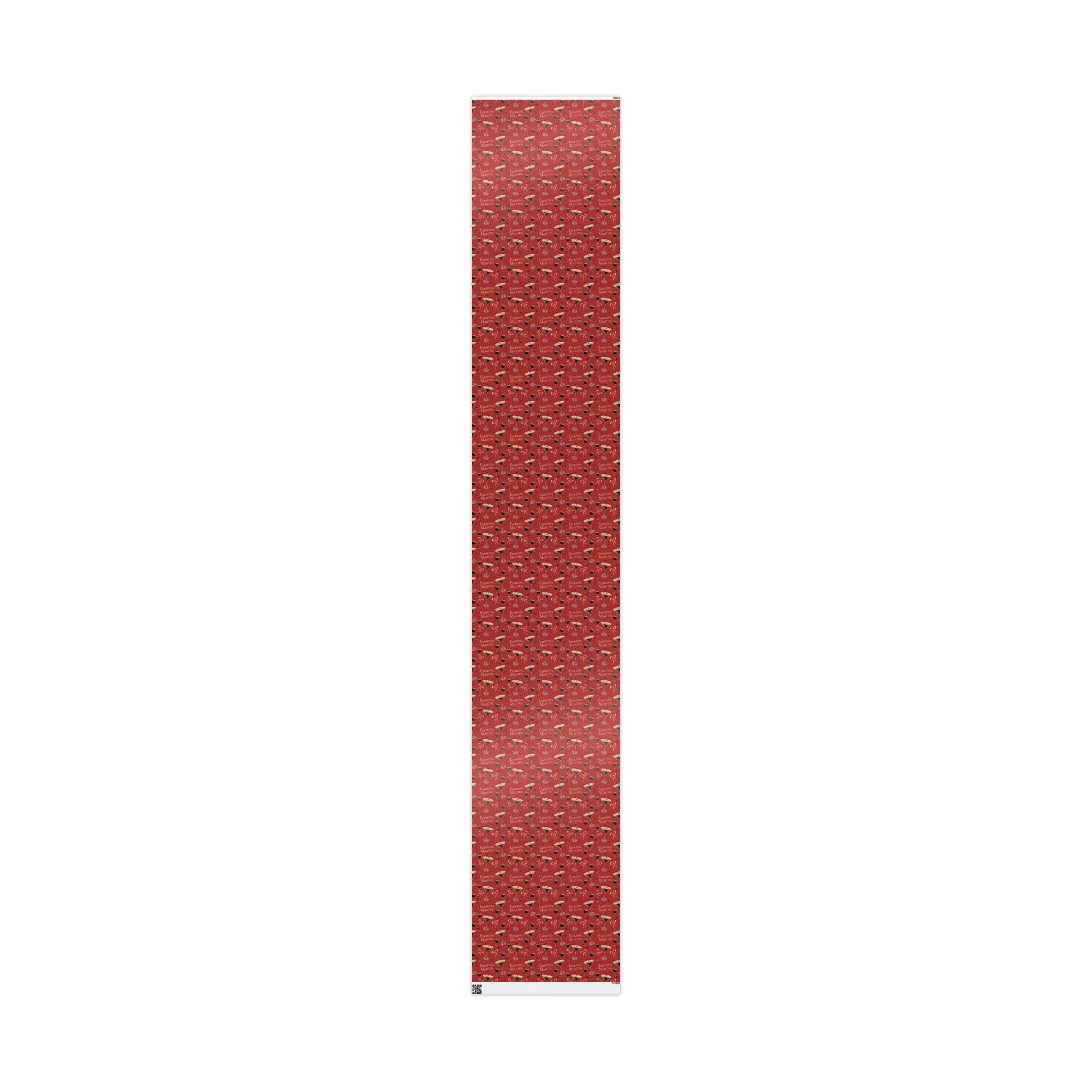 Espresso Martini Wrapping Paper Roll — Red Espresso Collection Inspired Design