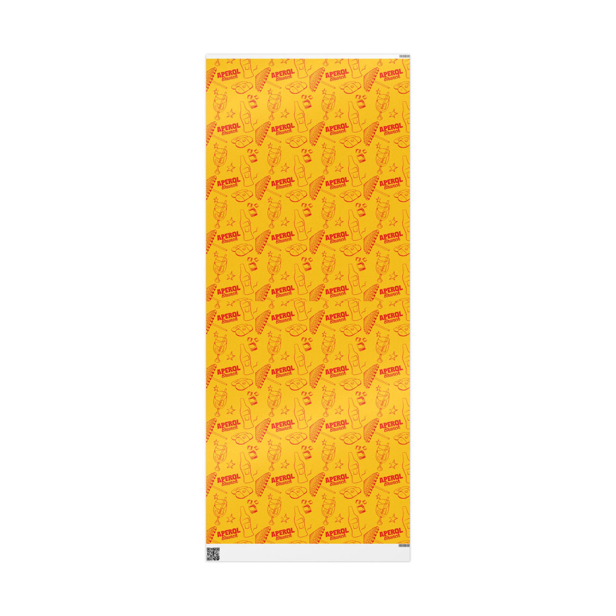 Aperol Brunch Peel Wrapping Paper Roll — Aperol Yellow Collection Inspired Design