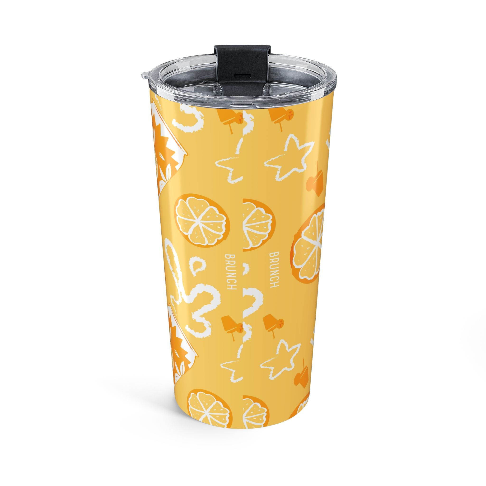 Yellow Lemon 20oz Tumbler | Citrus Travel Mug | Stainless Steel Insulated Cup | Summer Drinkware | Lemon Lover Gift | Brunch Cup
