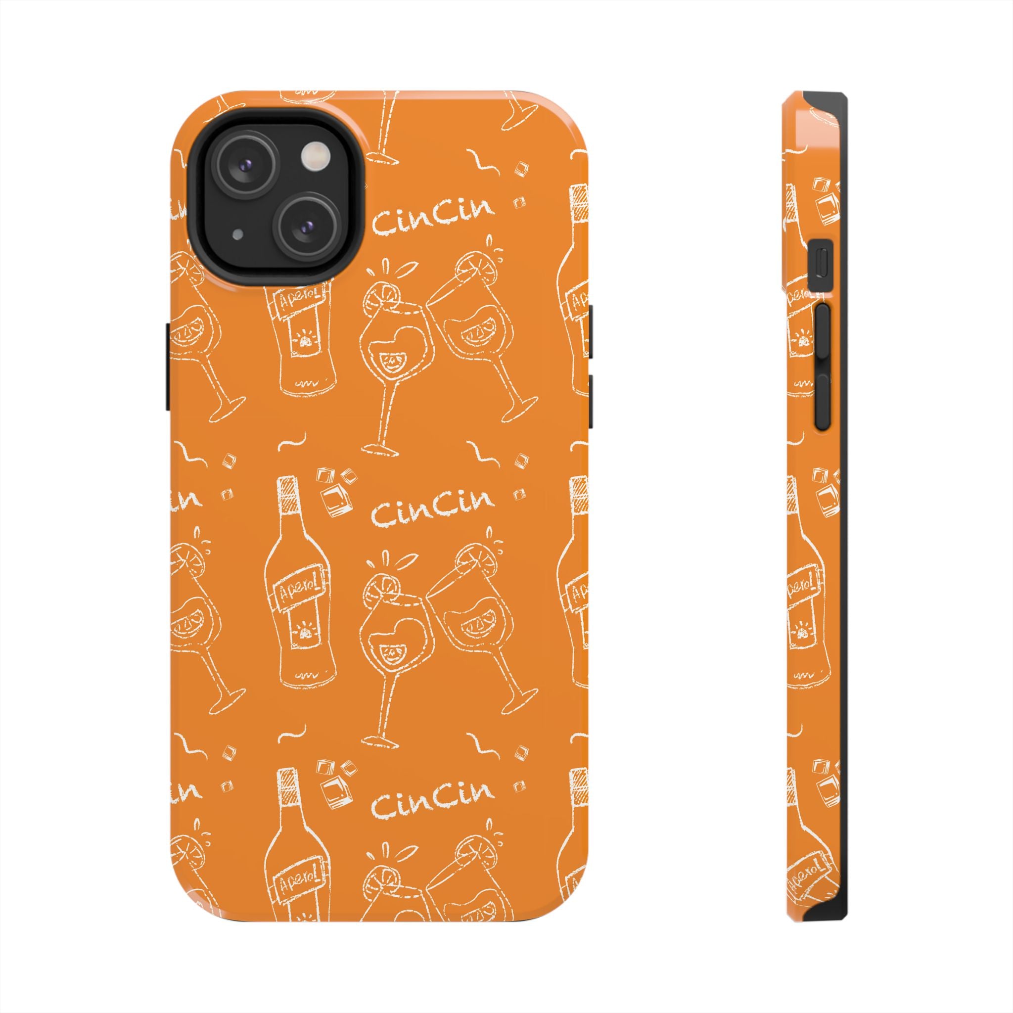 Cin Cin Spritz Tough Phone Case — Orange Citrus Cocktail Pattern