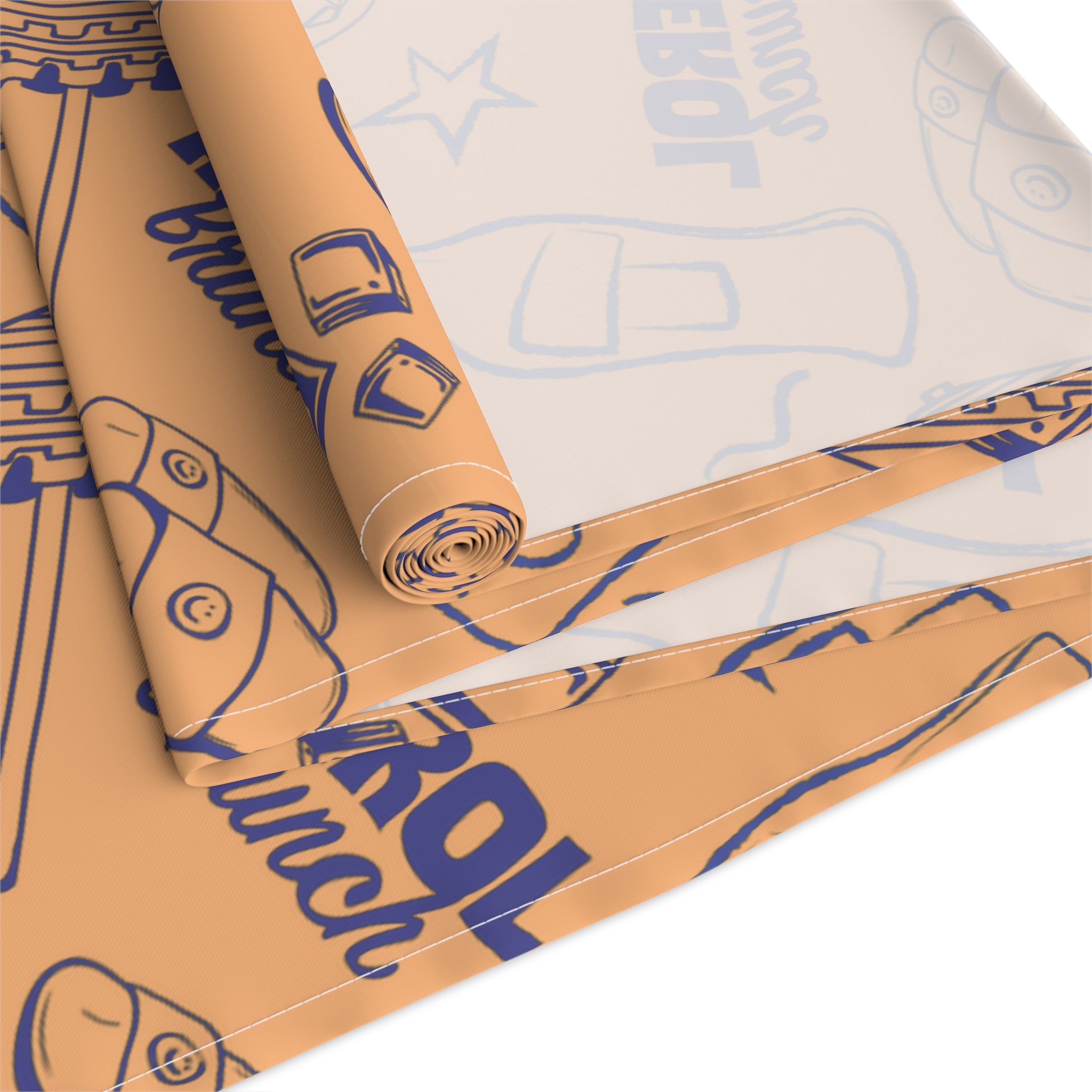 Aperol Brunch Table Runner — Orange Citrus Summer Decor