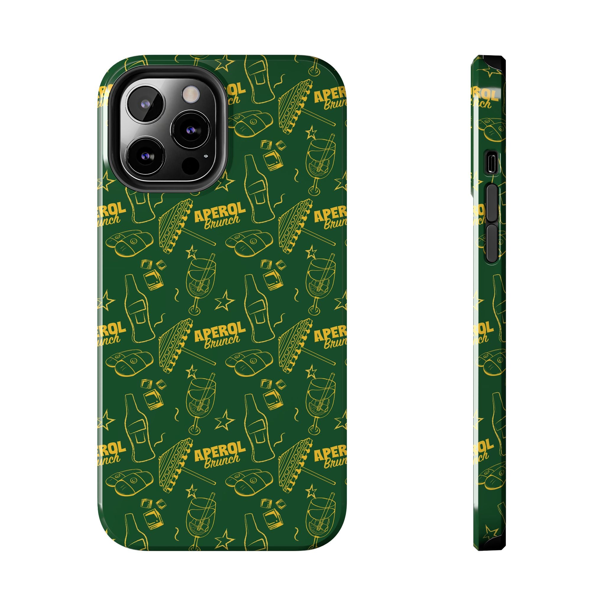 Aperol Brunch Tough Phone Case — Citrus Cocktail Protective Cover