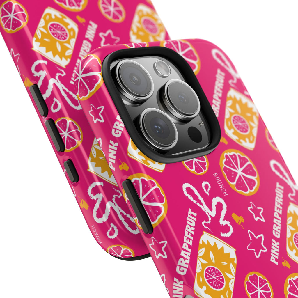 Pink Grapefruit Fruit CollectionTough Phone Case — Pink Aperol Inspired Design