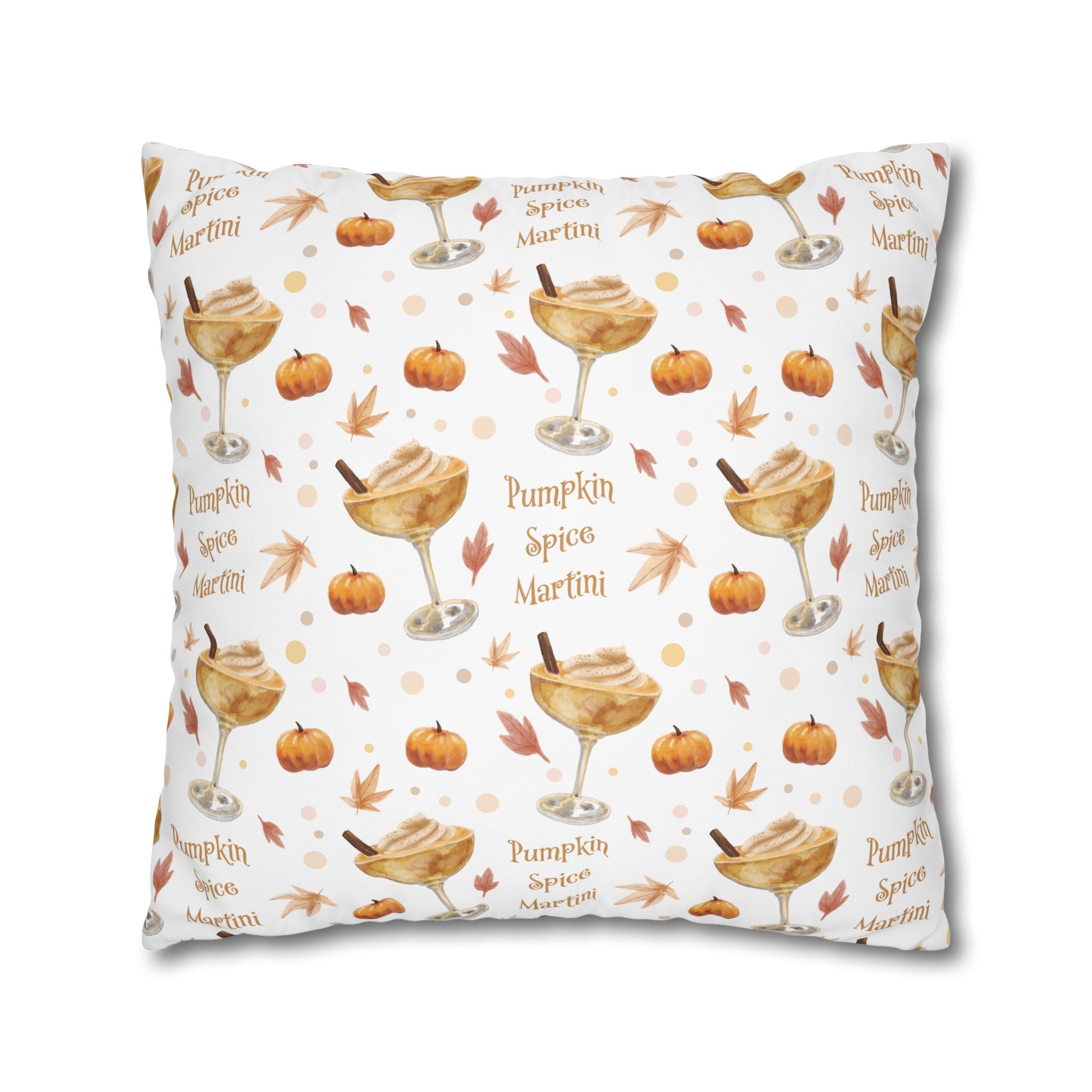Pumpkin Spice Martini Pillowcase — White Pumpkin Collection Inspired Design