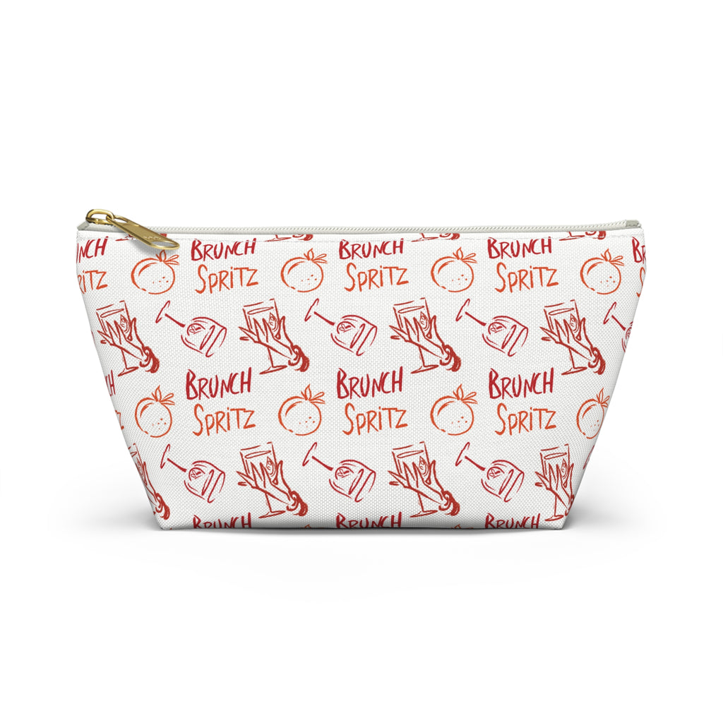 Brunch Spritz Accessory Pouch — Orange & Red Aperol Inspired Design