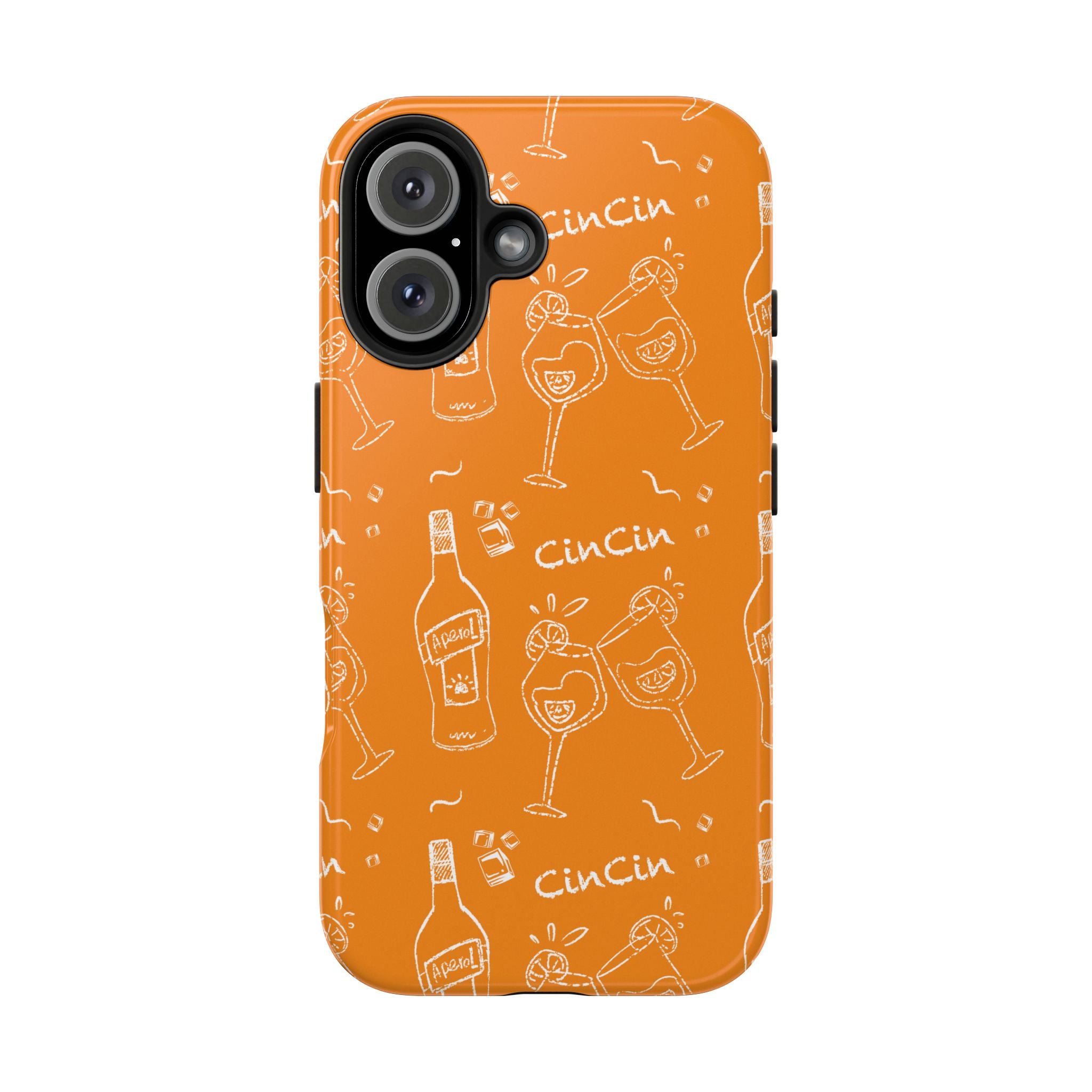 Cin Cin Spritz Tough Phone Case — Orange Citrus Cocktail Pattern
