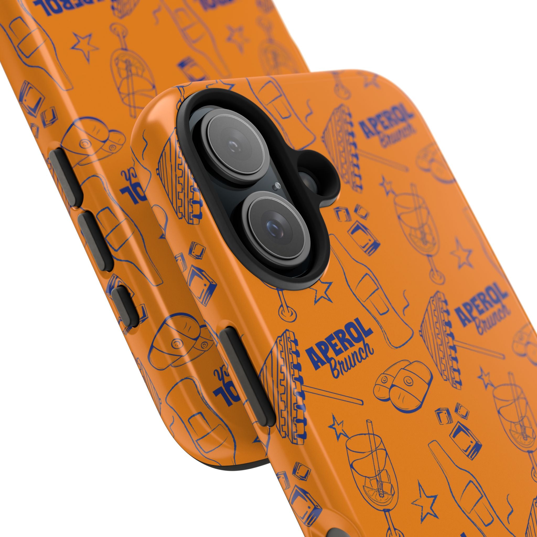 Aperol Brunch Collection Tough Phone Case — Orange and Blue Aperol Inspired Design