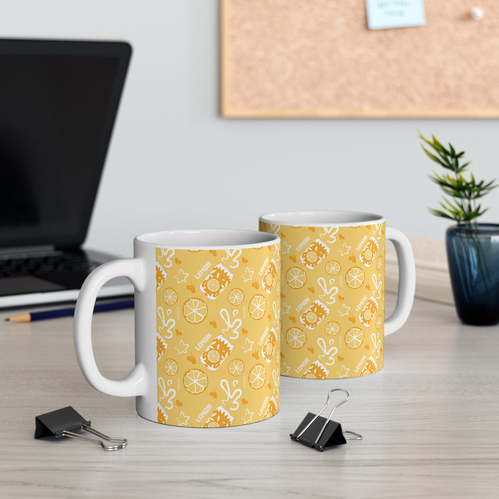 Lemon Fruit Brunch 11oz Coffee Mug — Lemon Brunch Collection Inspired Design