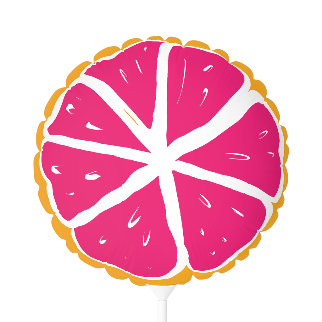 Pink Grapefruit Fruit Balloon 11" | Fruit Party Decoration