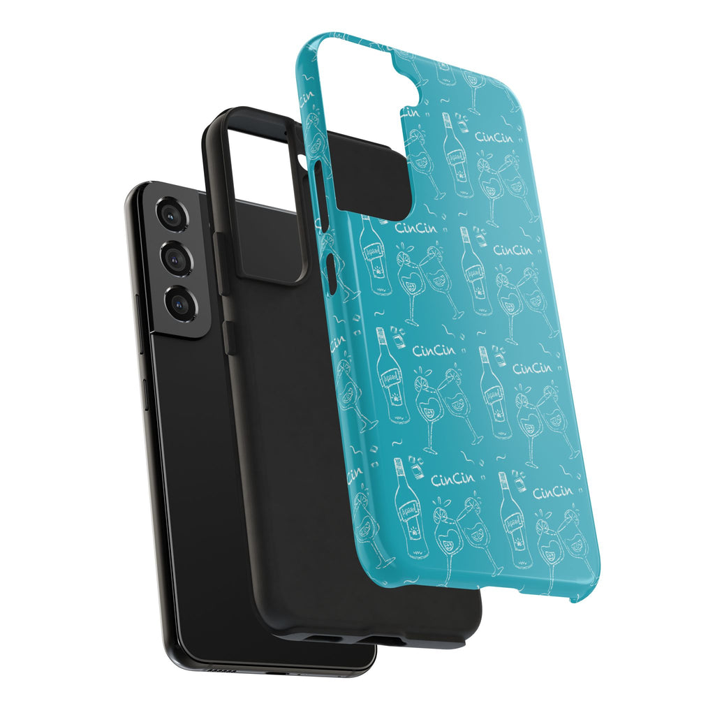 Cin Cin Spritz Tough Phone Case — Turquoise CinCin Brunch Collection Inspired Design