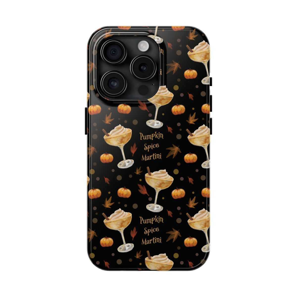 Pumpkin Spice Martini Tough Phone Case — Black Pumpkin Collection Inspired Design