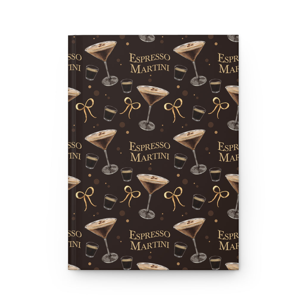 Espresso Martini Hardcover Journal – Dark Brown Espresso Collection Inspired Design