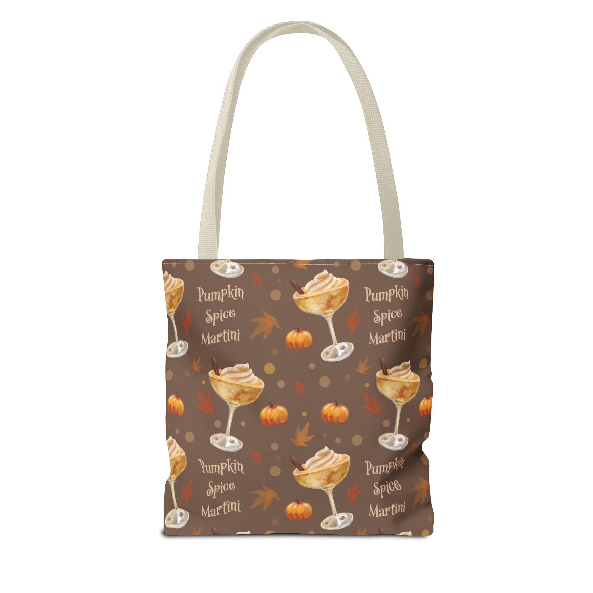 Pumpkin Spice Martini Tote Bag — Brown Pumpkin Collection Inspired Design