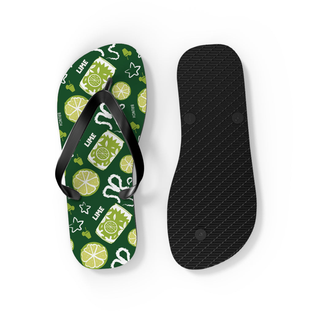 Lime Fruit Brunch Flip Flops – Lime Brunch Collection Inspired Design
